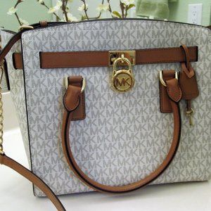 Michael Kors Hamilton Signature Satchel Bag